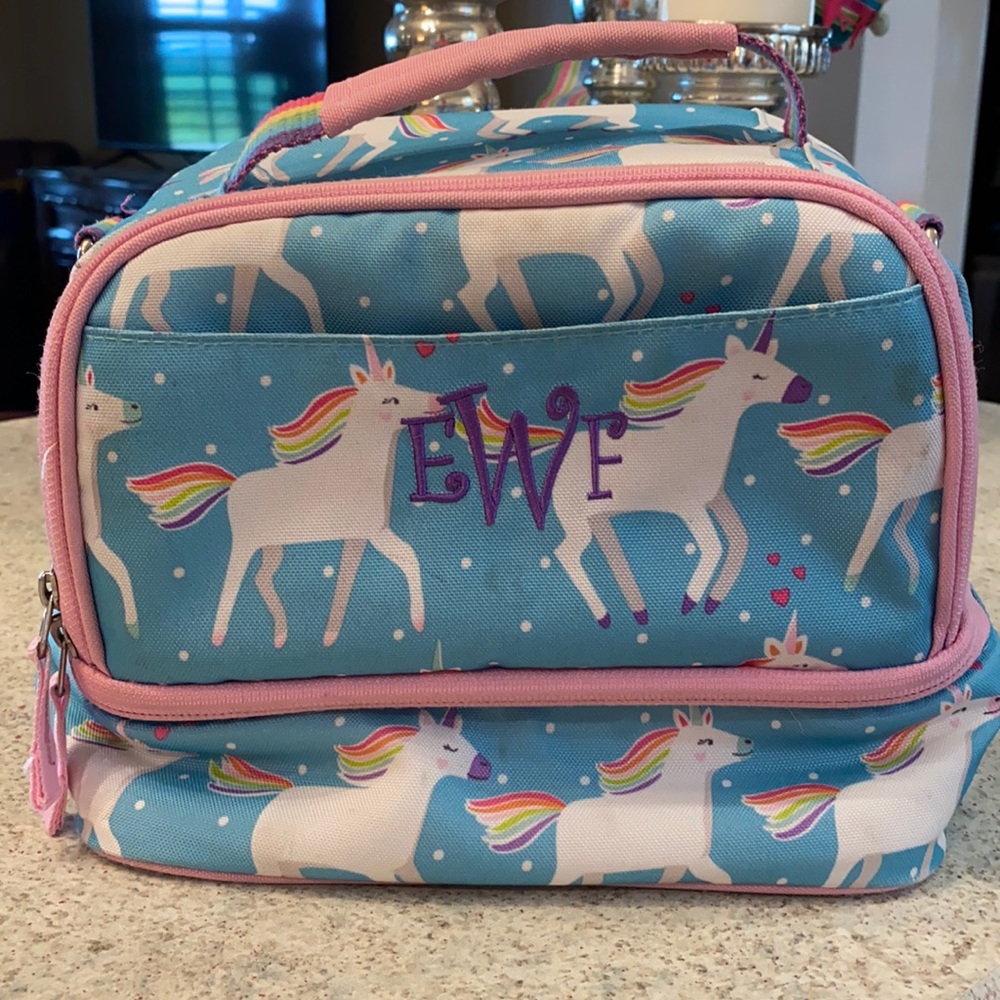 GUC. Pottery Barn Mackenzie unicorn dual lunchbox.